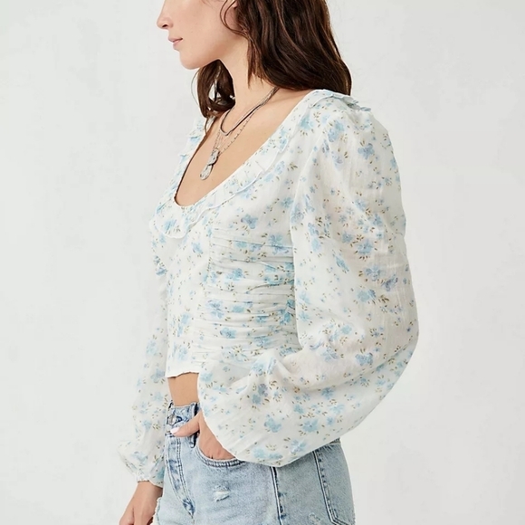 FREE PEOPLE Another Life Printed Crop Top - Picture 4 of 16